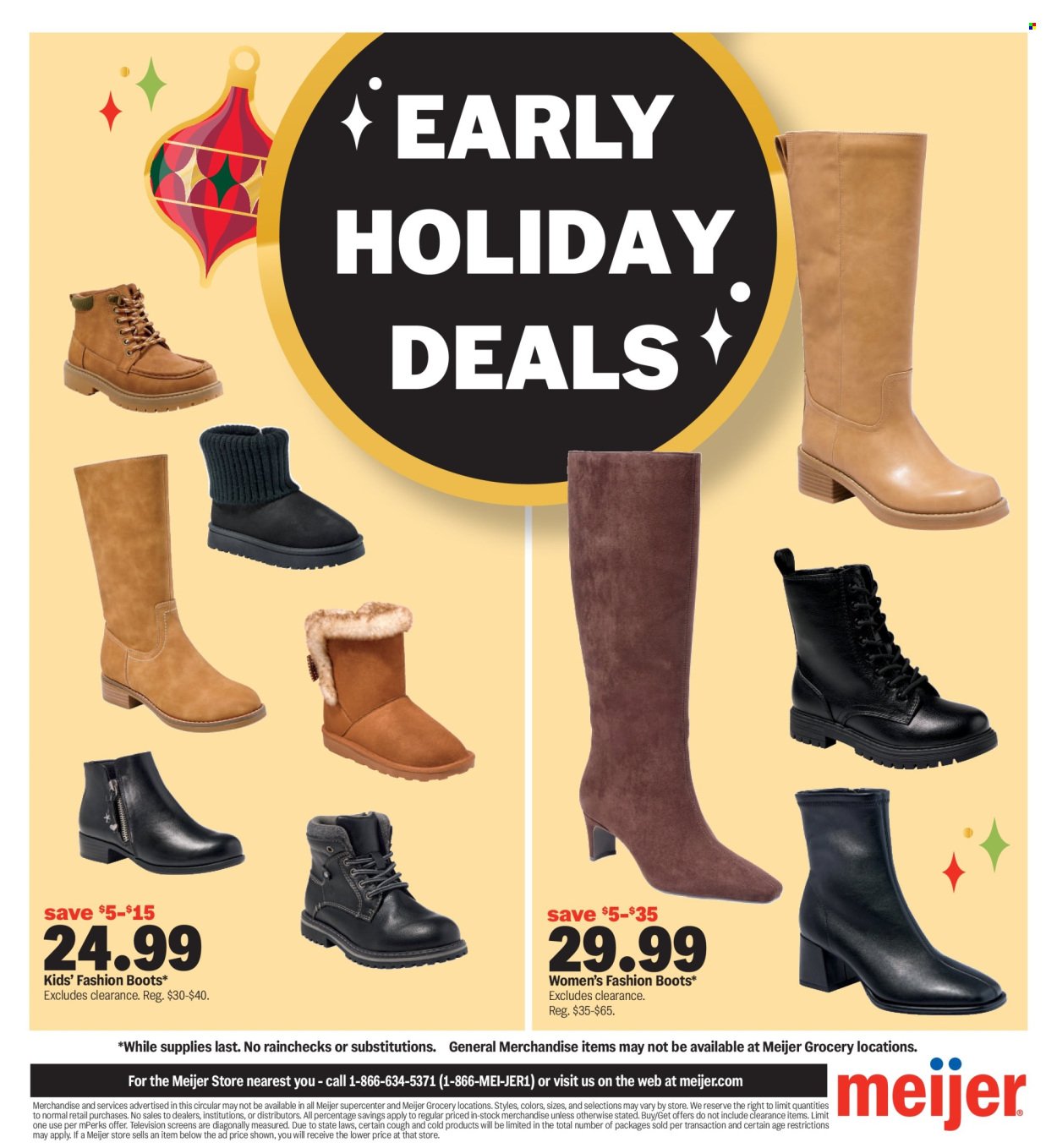 MEIJER ad - Early Holiday Deals
