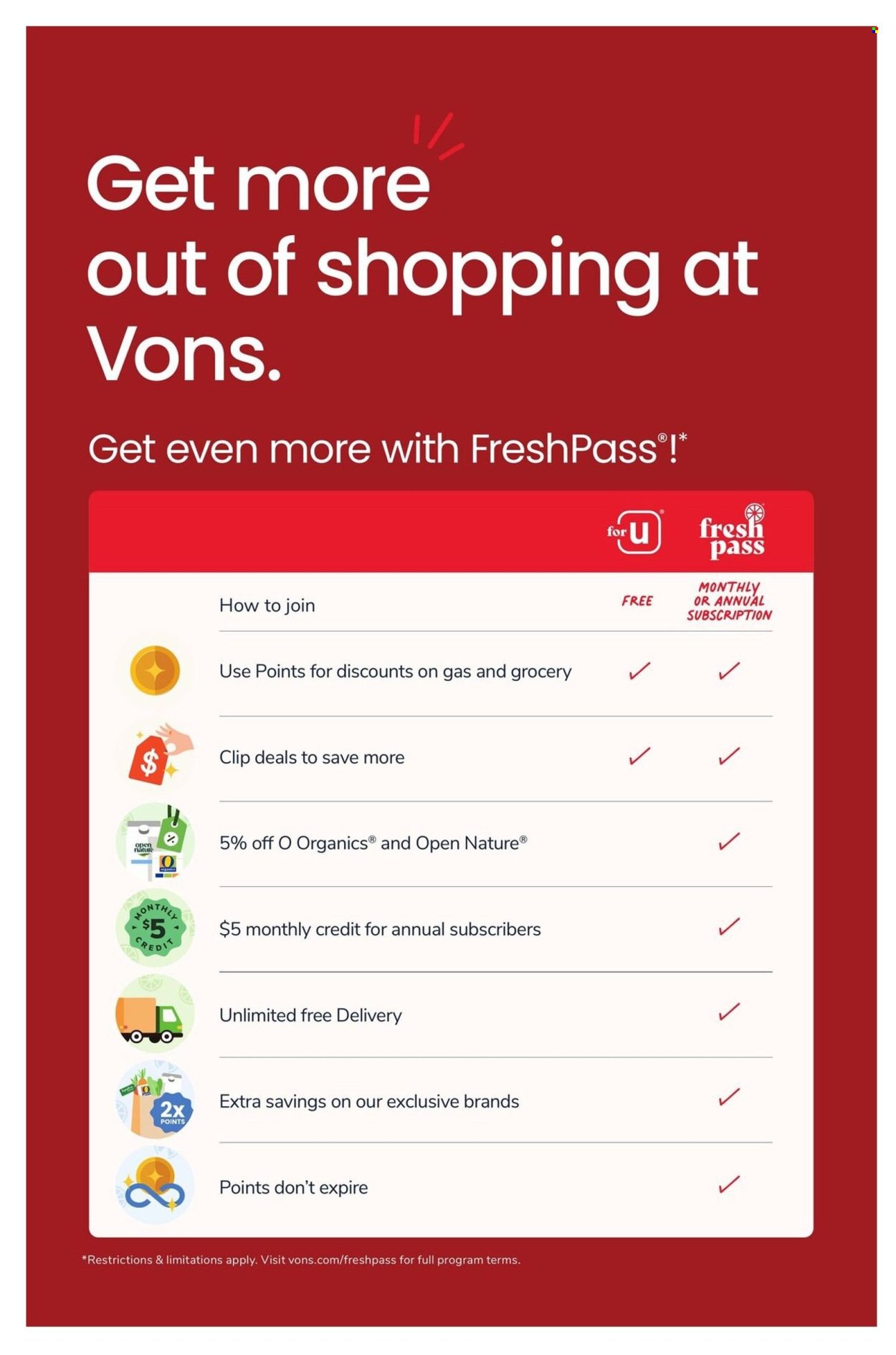 VONS ad - Weekly Ad
