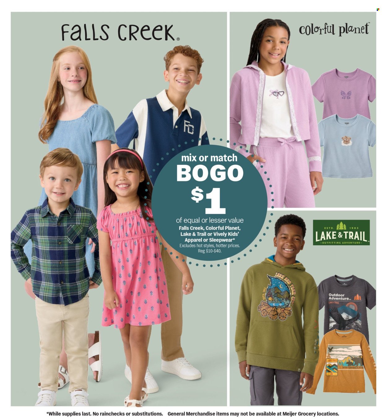 MEIJER ad - College Vibes. Real Low Prices