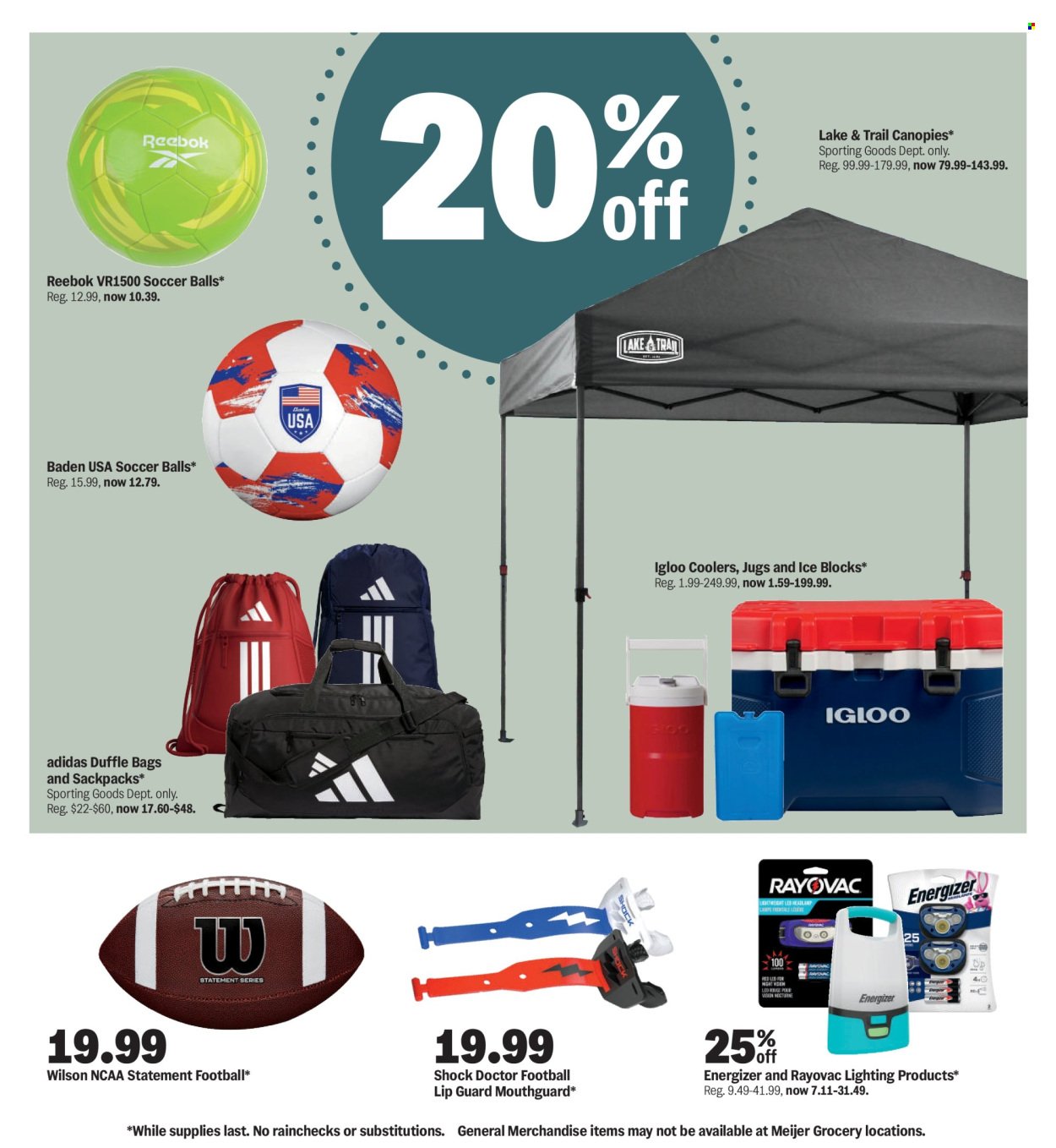 MEIJER ad - College Vibes. Real Low Prices