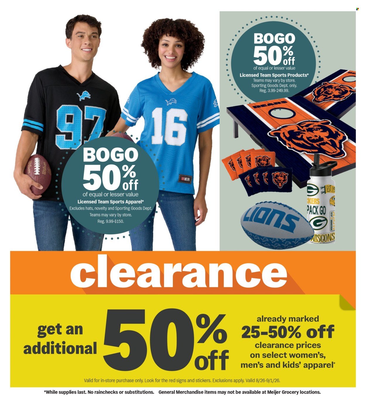 MEIJER ad - College Vibes. Real Low Prices