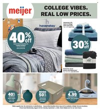 MEIJER ad - College Vibes. Real Low Prices