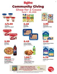 HY-VEE ad - Community Giving - Shop for a Cause June 2026