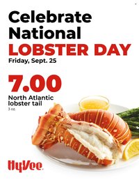 HY-VEE ad - National Lobster Day Sale