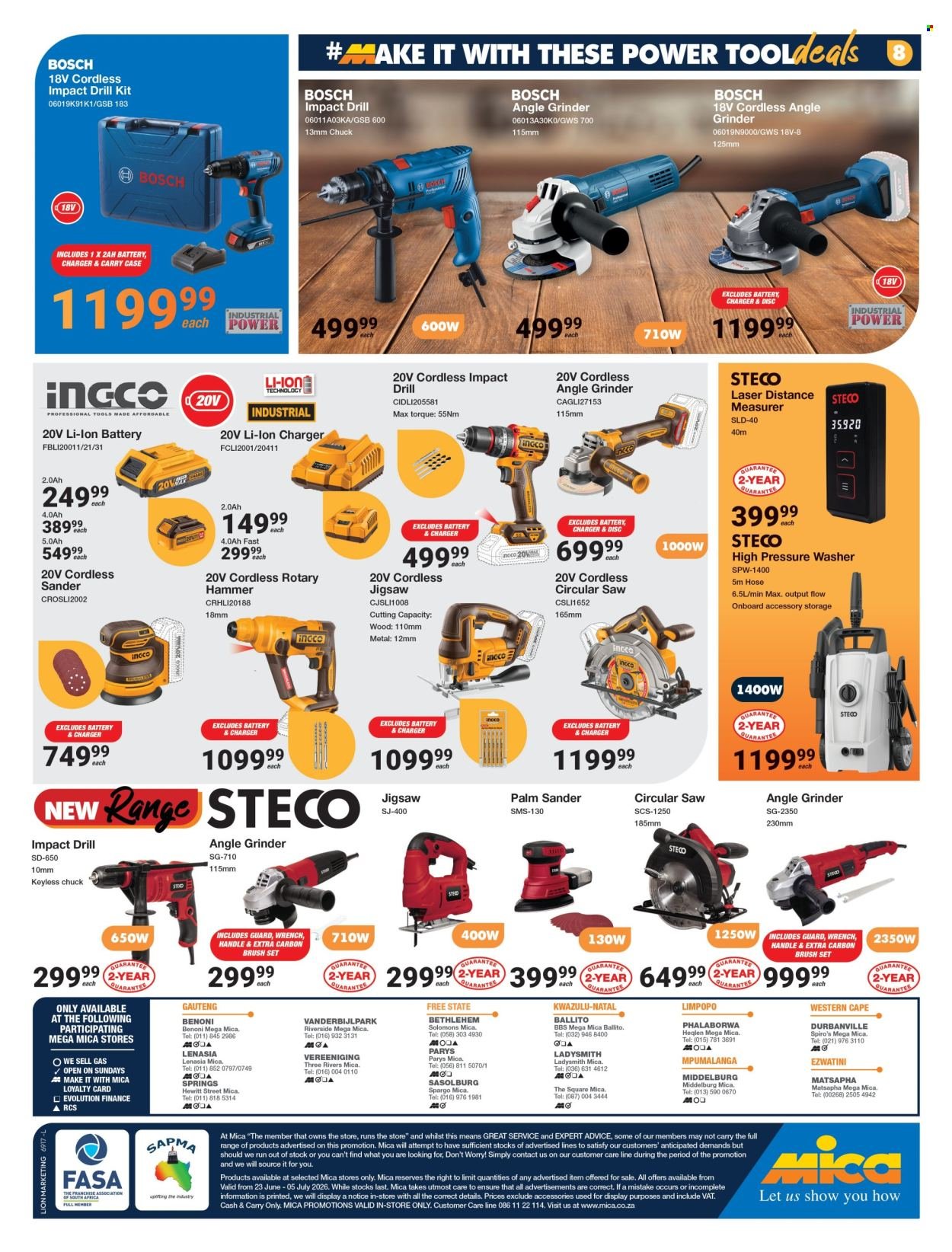 MICA specials - From Tuesday 23 Jun 2026