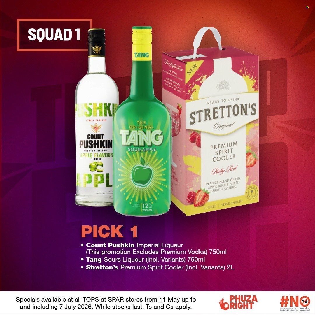 TOPS AT SPAR specials - Turn Up Epic