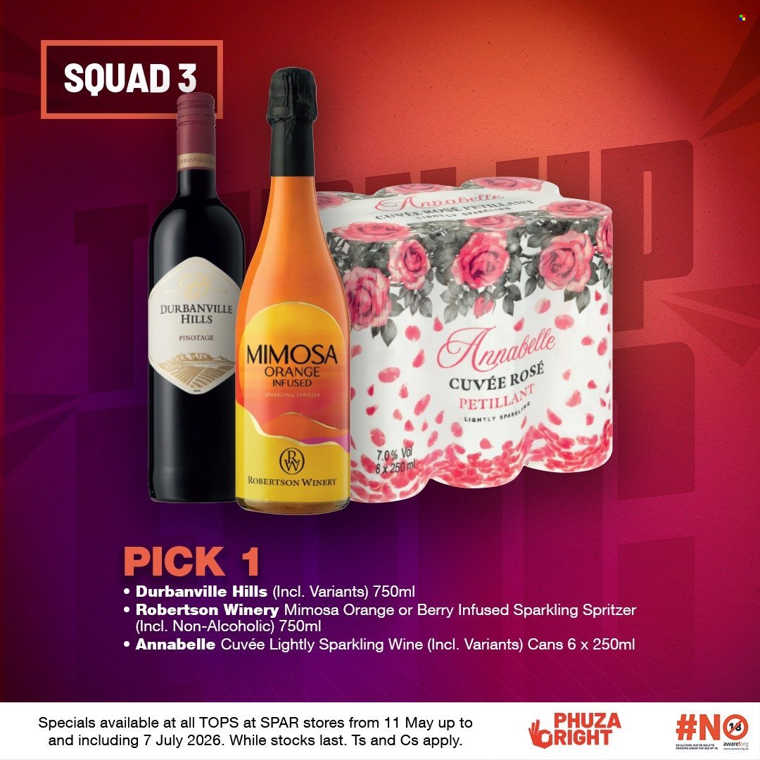 TOPS AT SPAR specials - Turn Up Epic