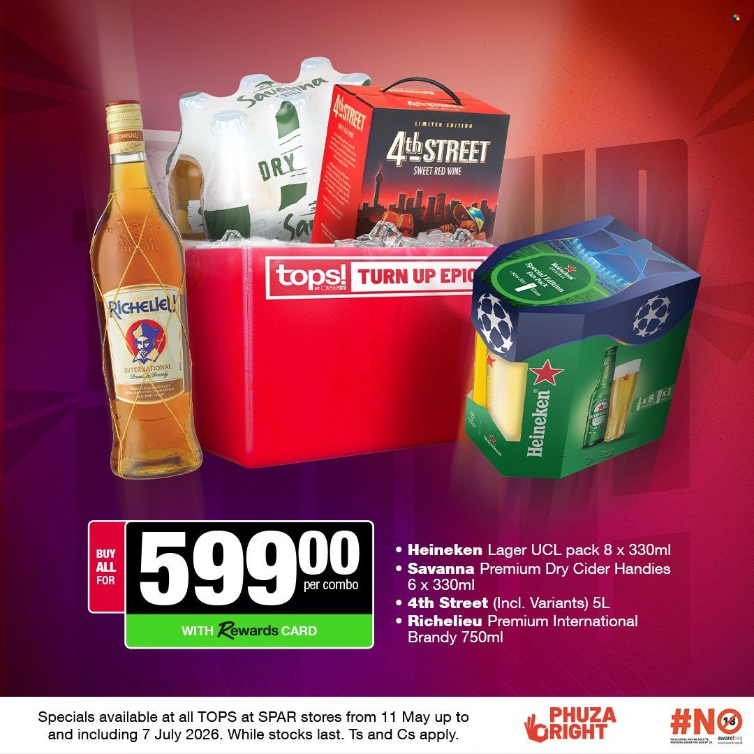 TOPS AT SPAR specials - Turn Up Epic