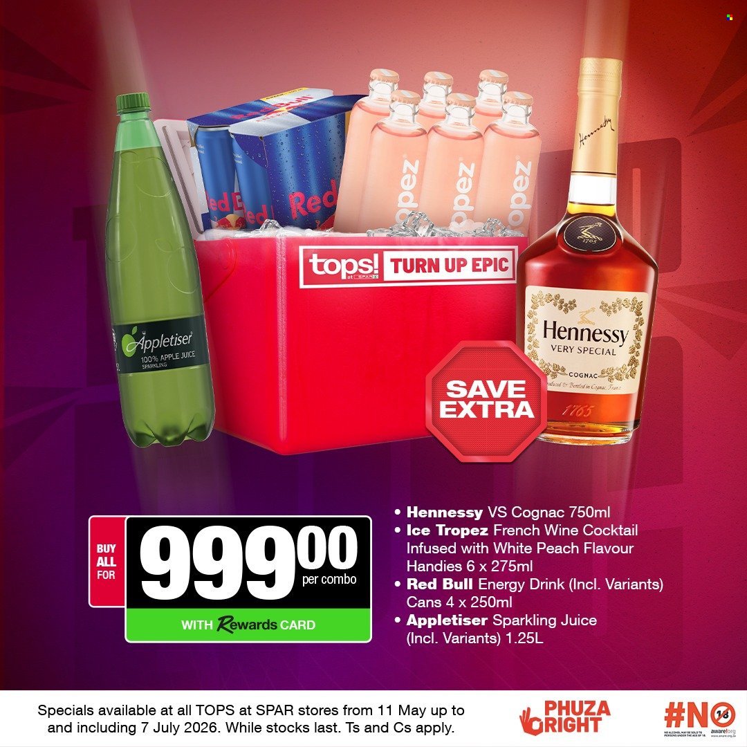 TOPS AT SPAR specials - Turn Up Epic