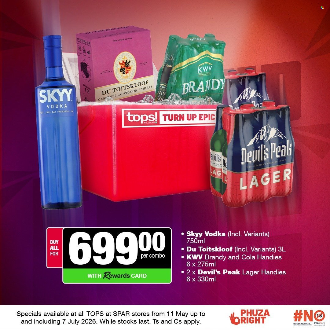 TOPS AT SPAR specials - Turn Up Epic