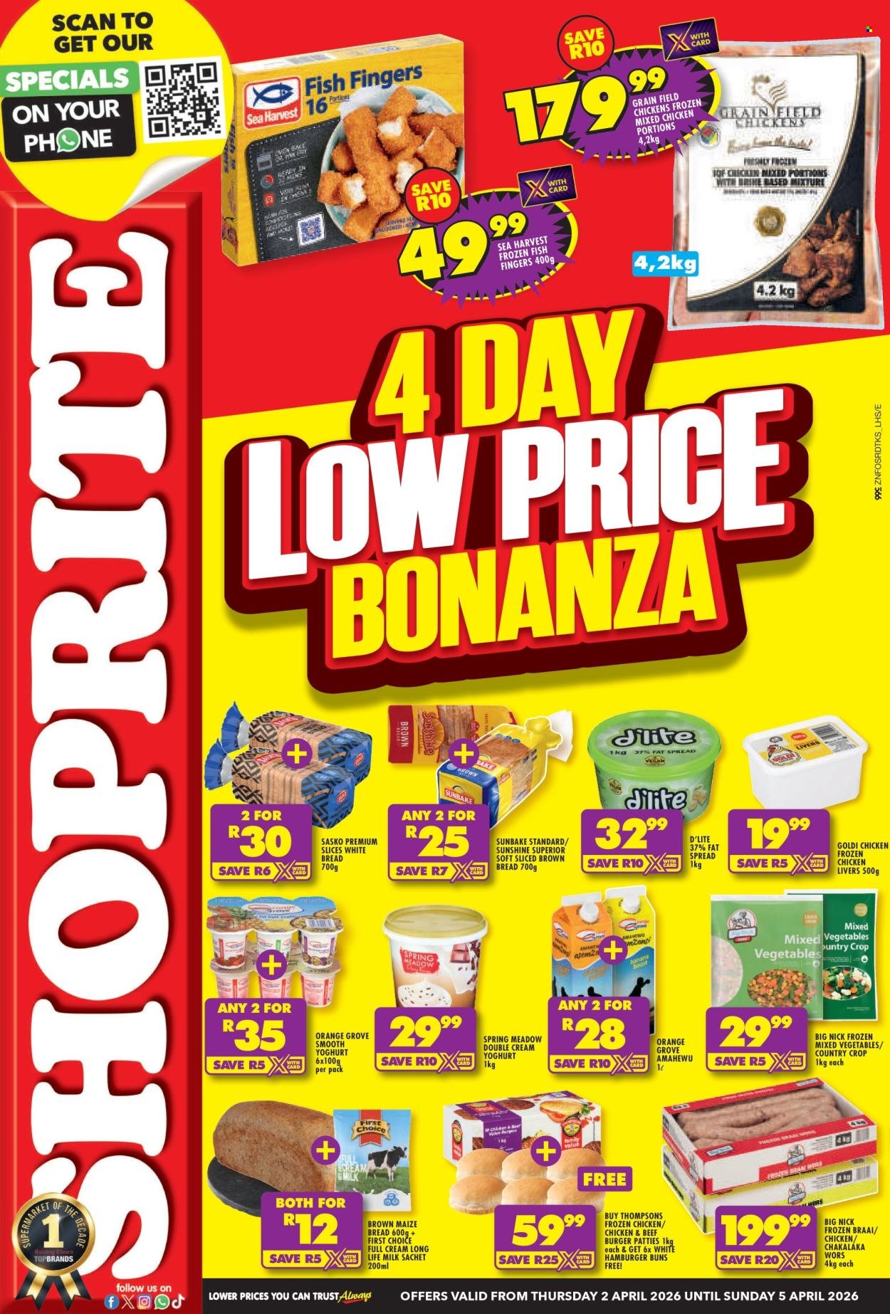 SHOPRITE specials - Low Price Bonanza KwaZulu Natal (2026-04-02 - 2026-04-05) | 1