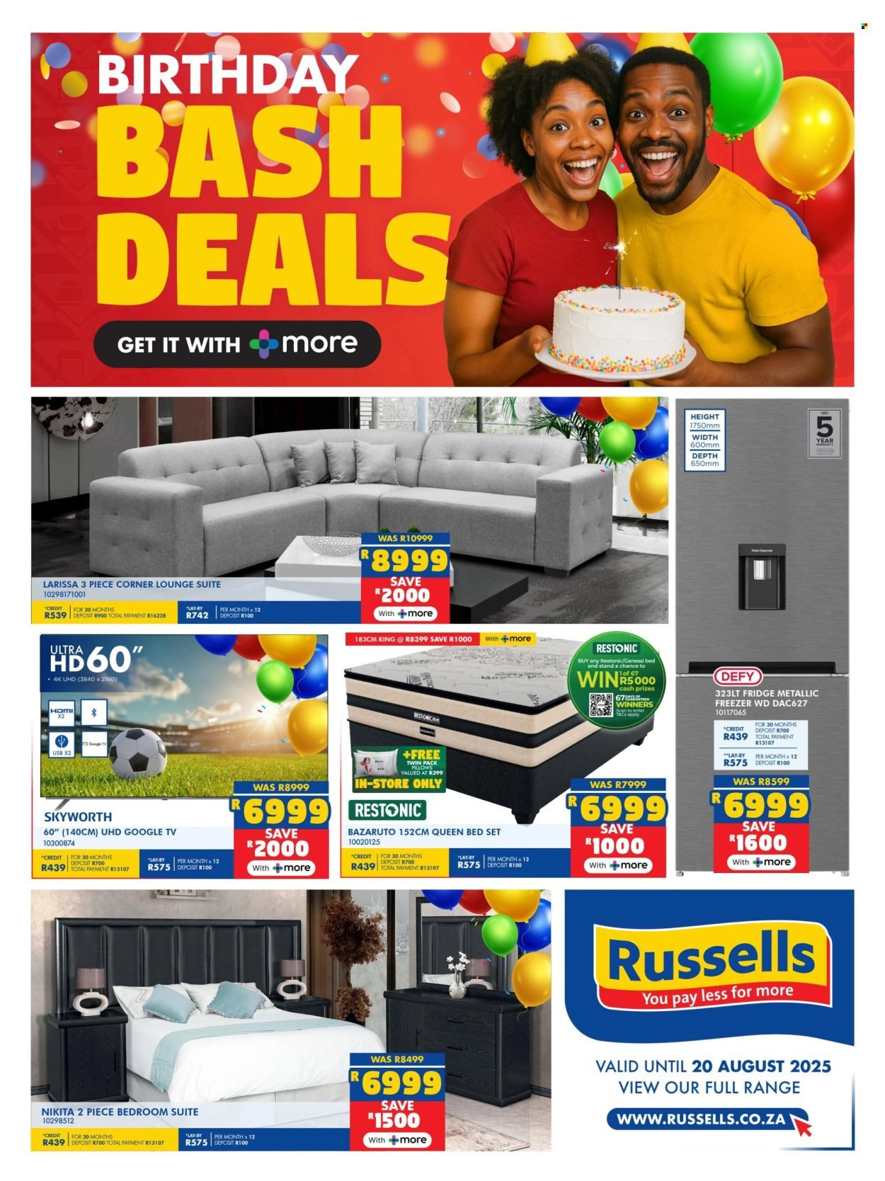 RUSSELLS specials - From Thursday 17 Jul 2025 (2025-07-17 - 2025-08-20) | 1
