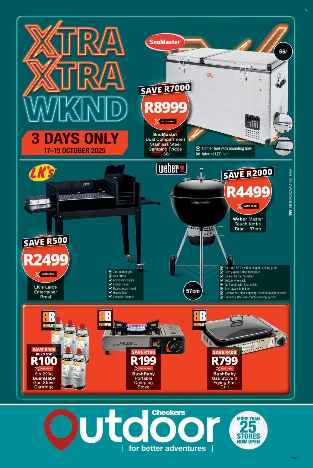 CHECKERS specials - Outdoor Xtra Xtra Wknd Promotion (2025-10-17 - 2025-10-19) | 1