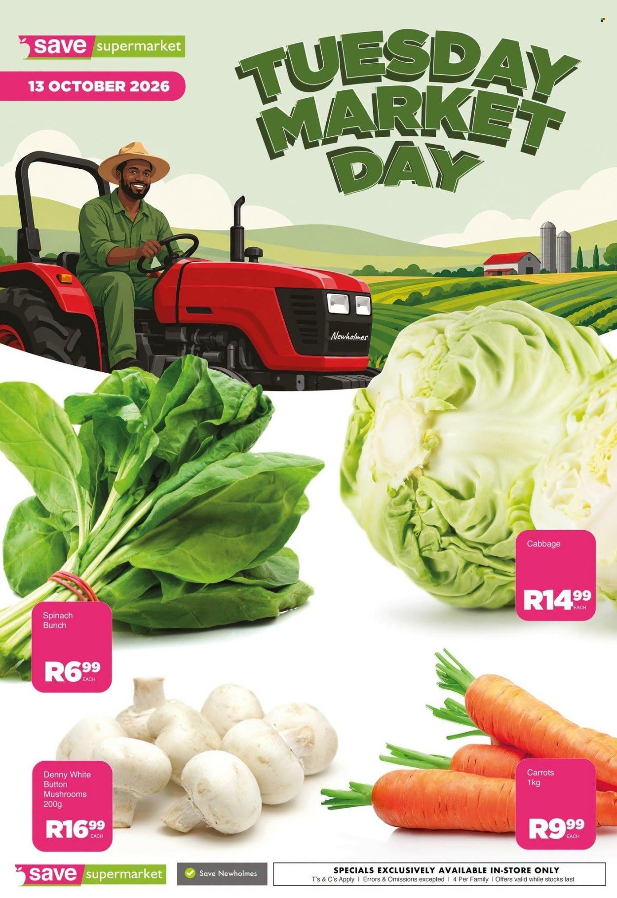 SAVE specials - From Tuesday 13 Oct 2026