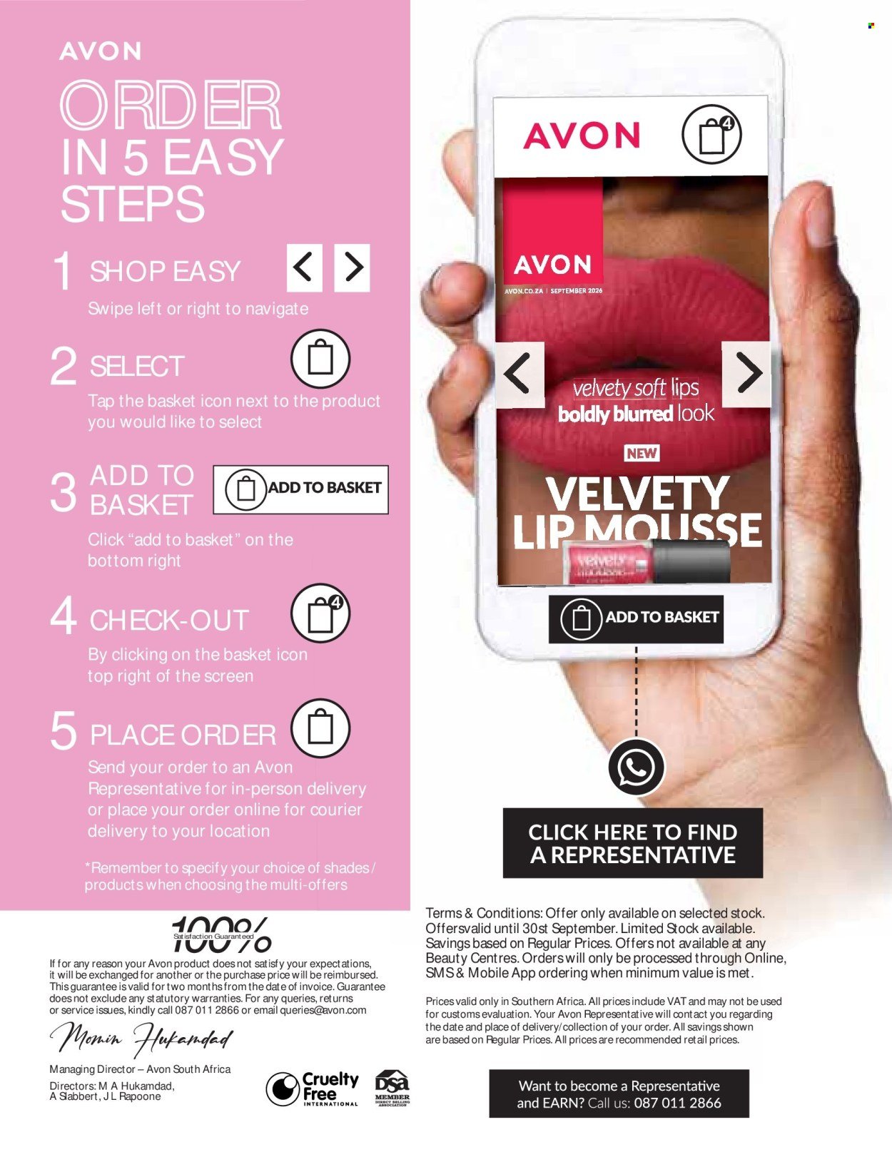 AVON specials - September
