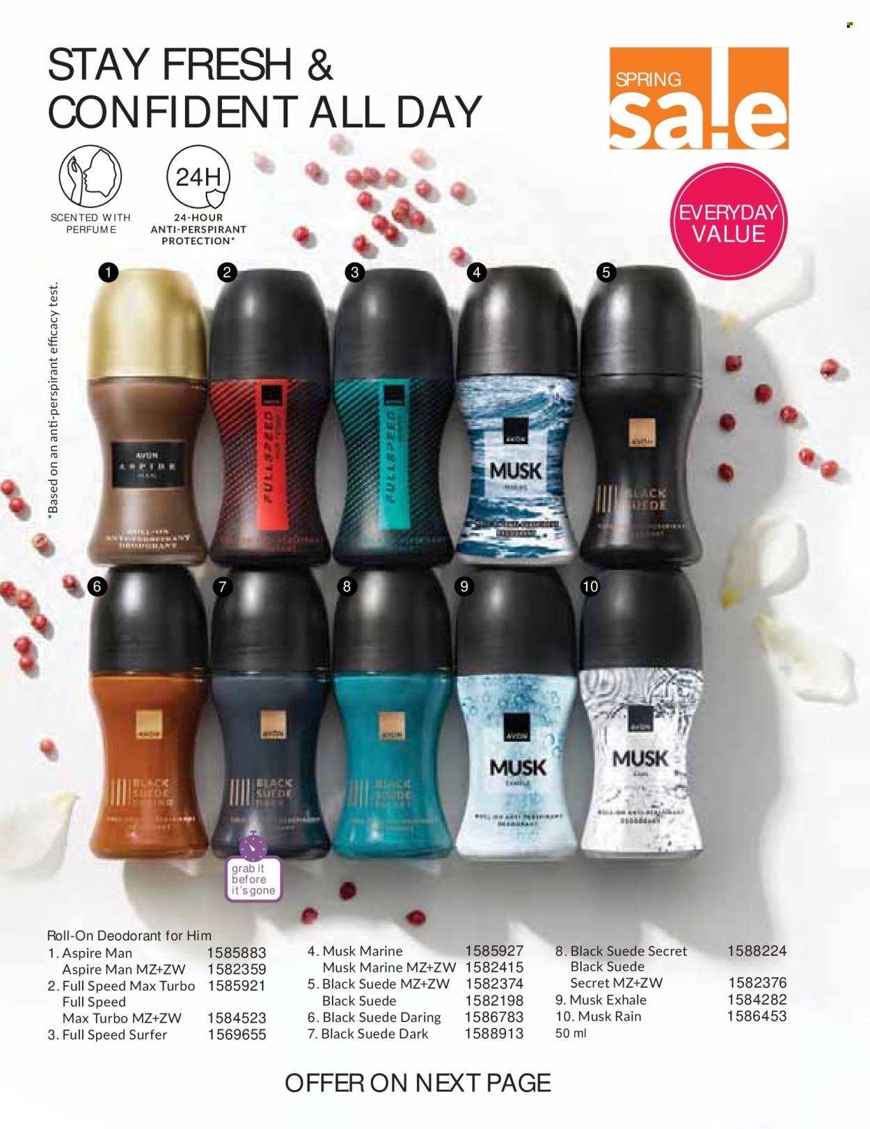 AVON specials - September