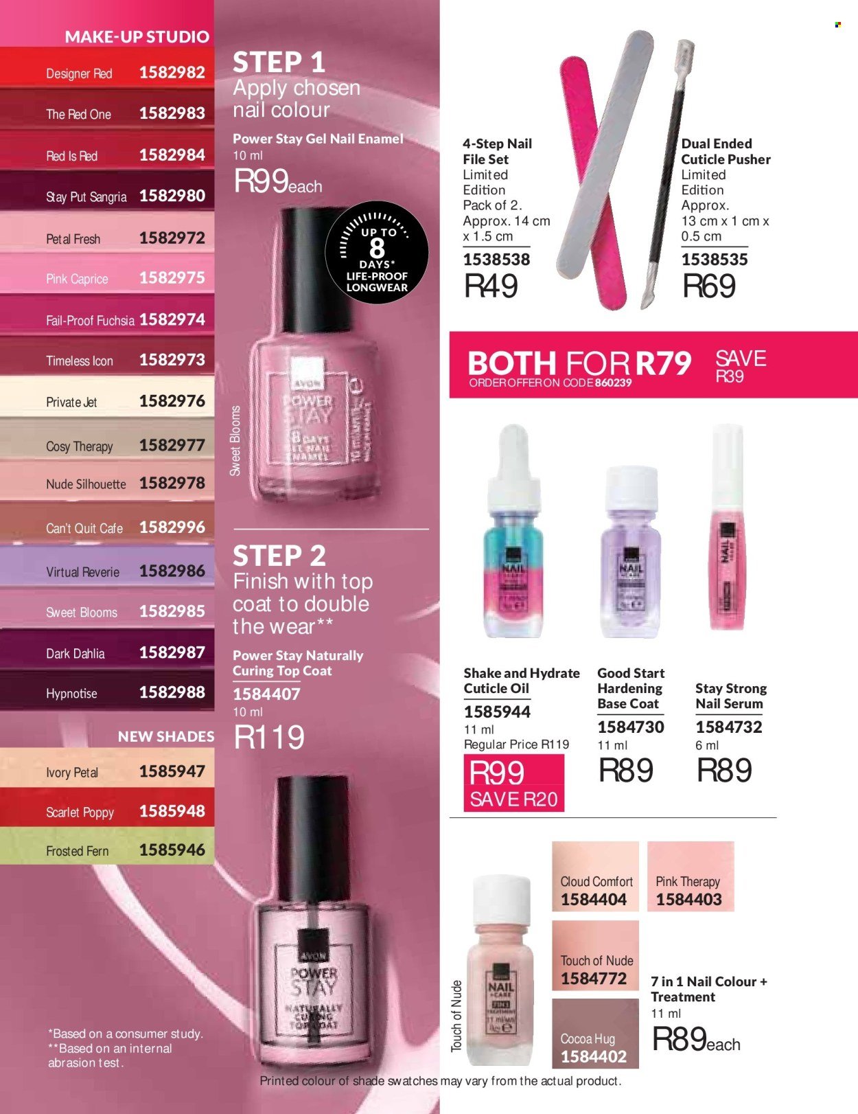 AVON specials - September