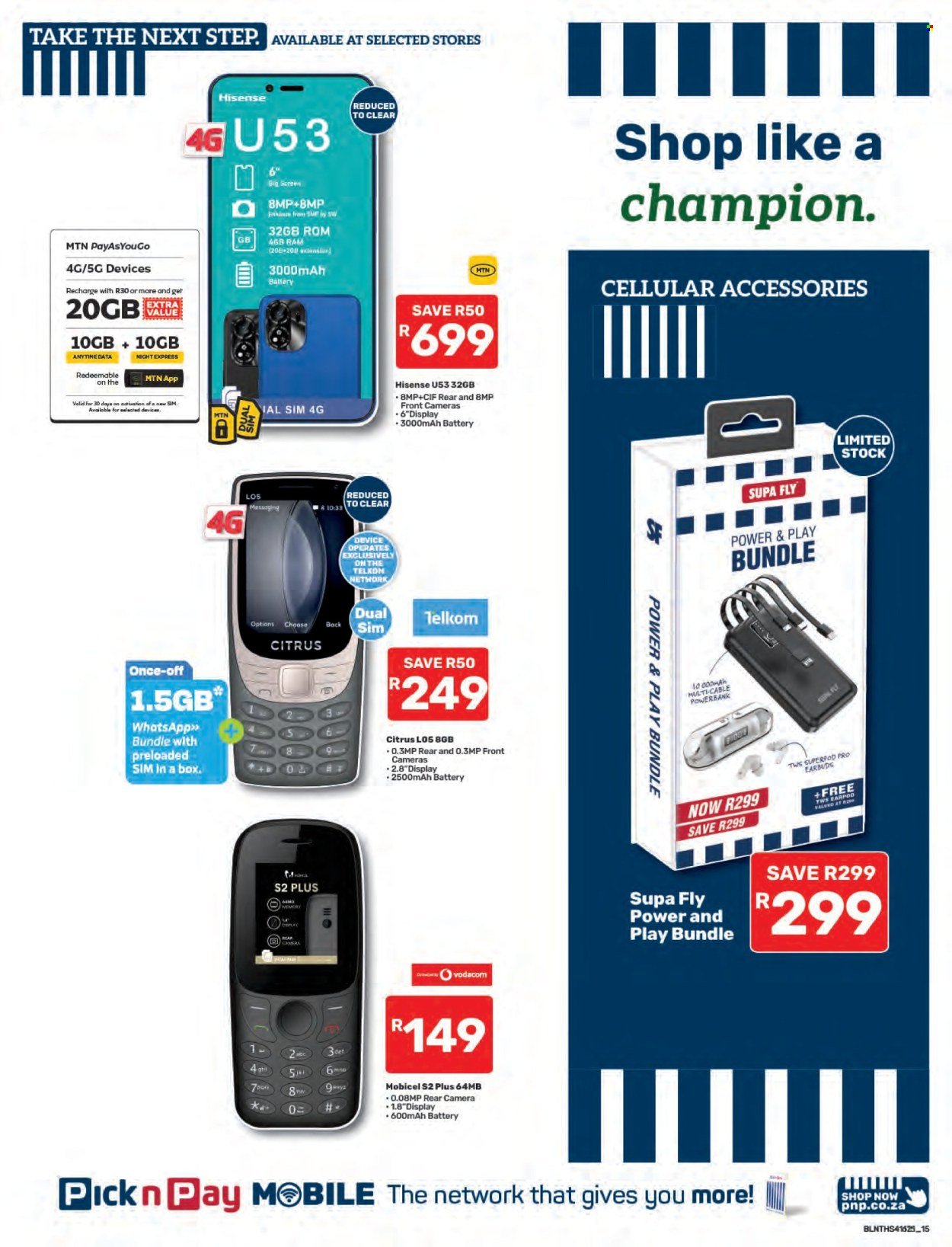PICK N PAY specials - Cellular Specials