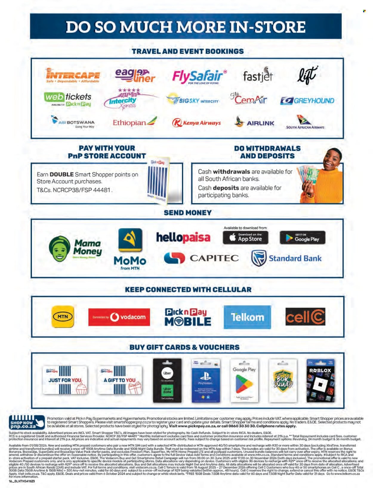 PICK N PAY specials - Cellular Specials