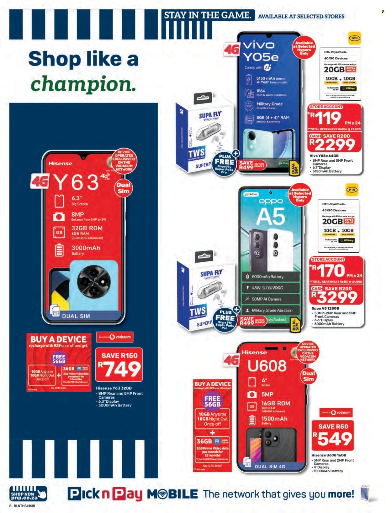 PICK N PAY specials - Cellular Specials