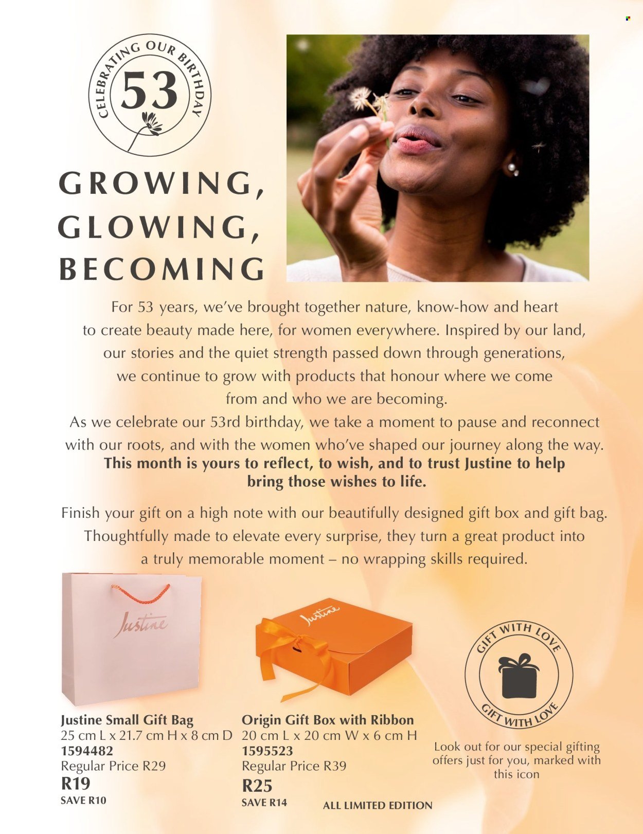 JUSTINE specials - BIRTHDAY OFFERS (2026-05-01 - 2026-05-31) | 2