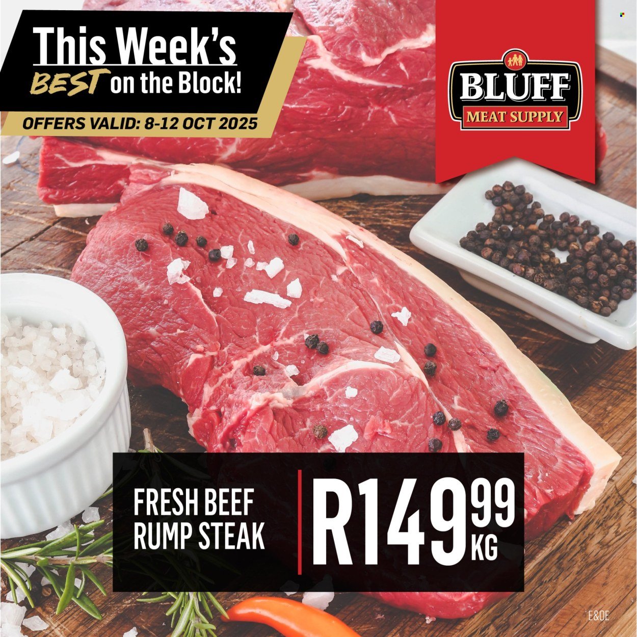 BLUFF MEAT SUPPLY specials - From Wednesday 8 Oct 2025 (2025-10-08 - 2025-10-12) | 2