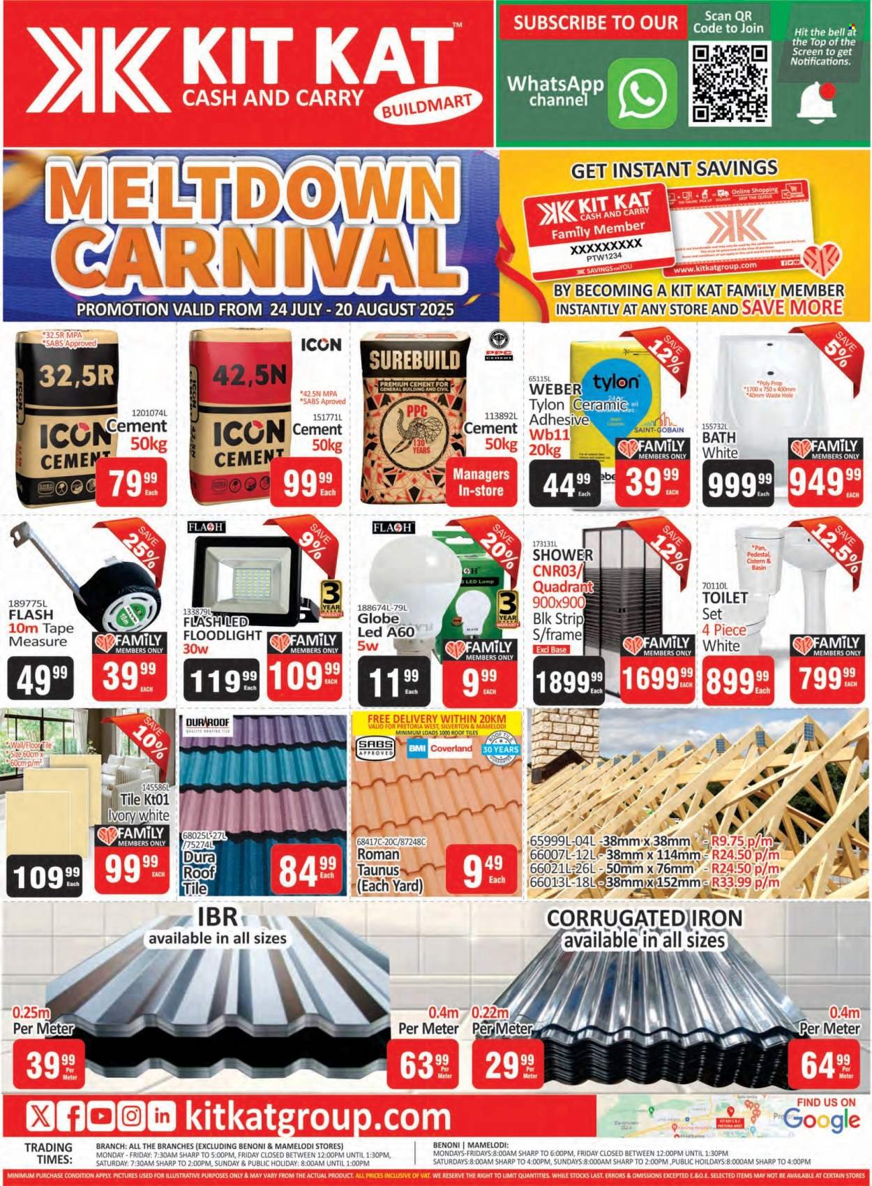 KIT KAT CASH & CARRY specials - Buildmart - Meltdown Carnival Leaflet (2025-07-24 - 2025-08-20) | 1