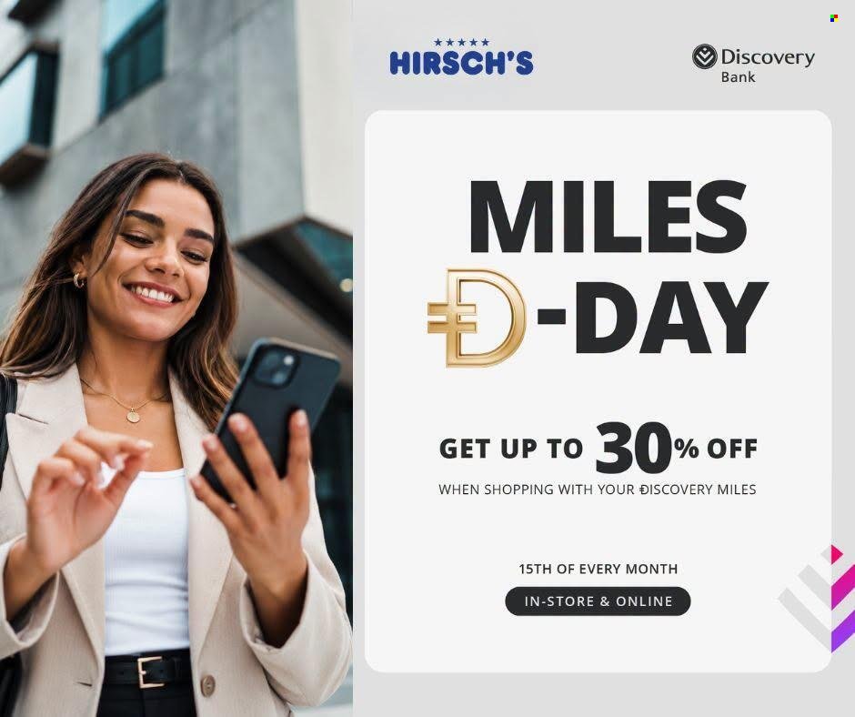 HIRSCH'S specials - October 2026