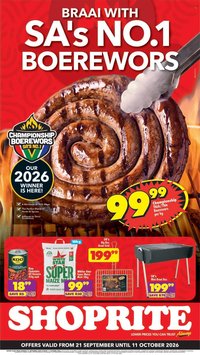 SHOPRITE specials - Heritage Deals Gauteng
