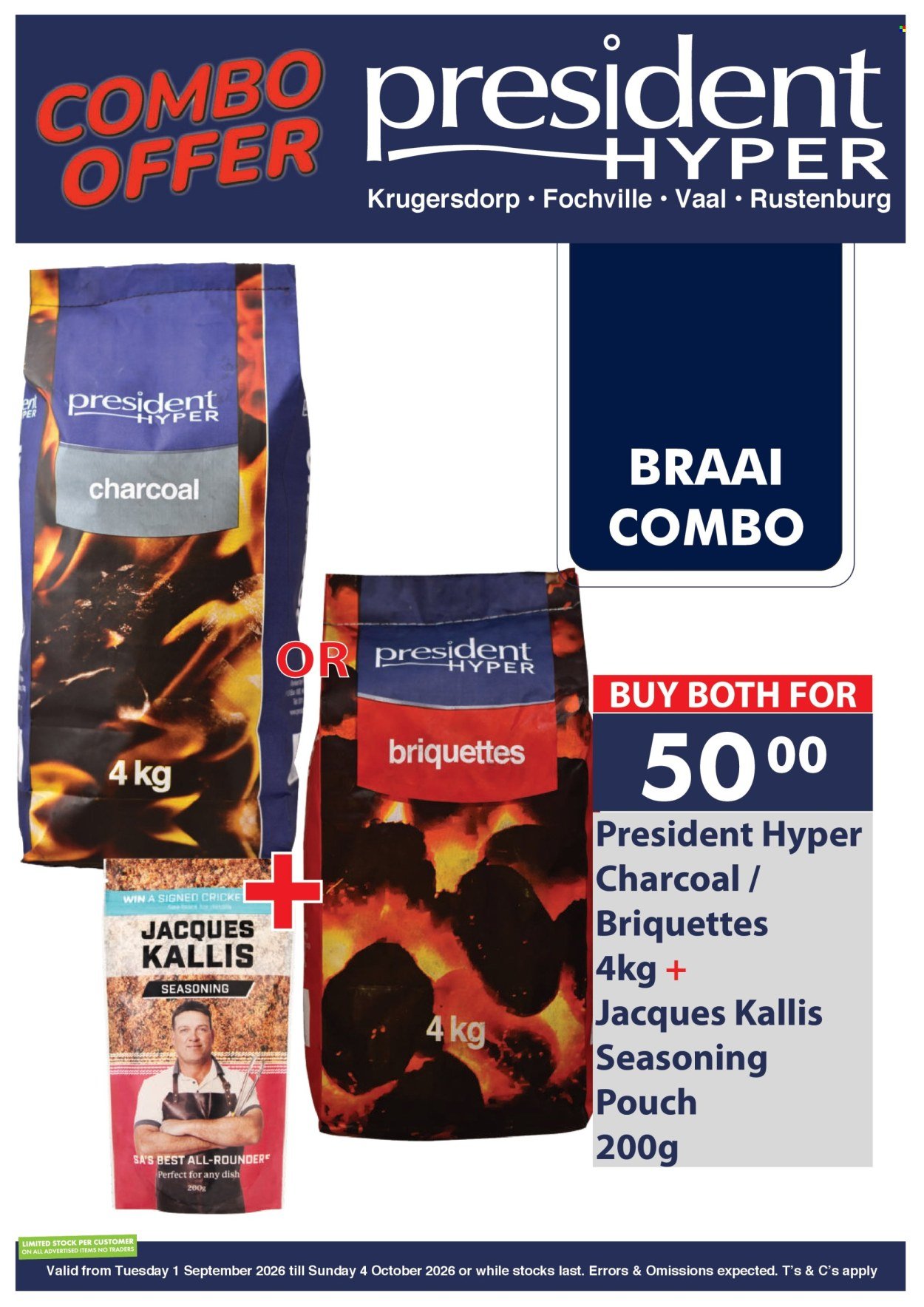 PRESIDENT HYPER specials - Combo deals