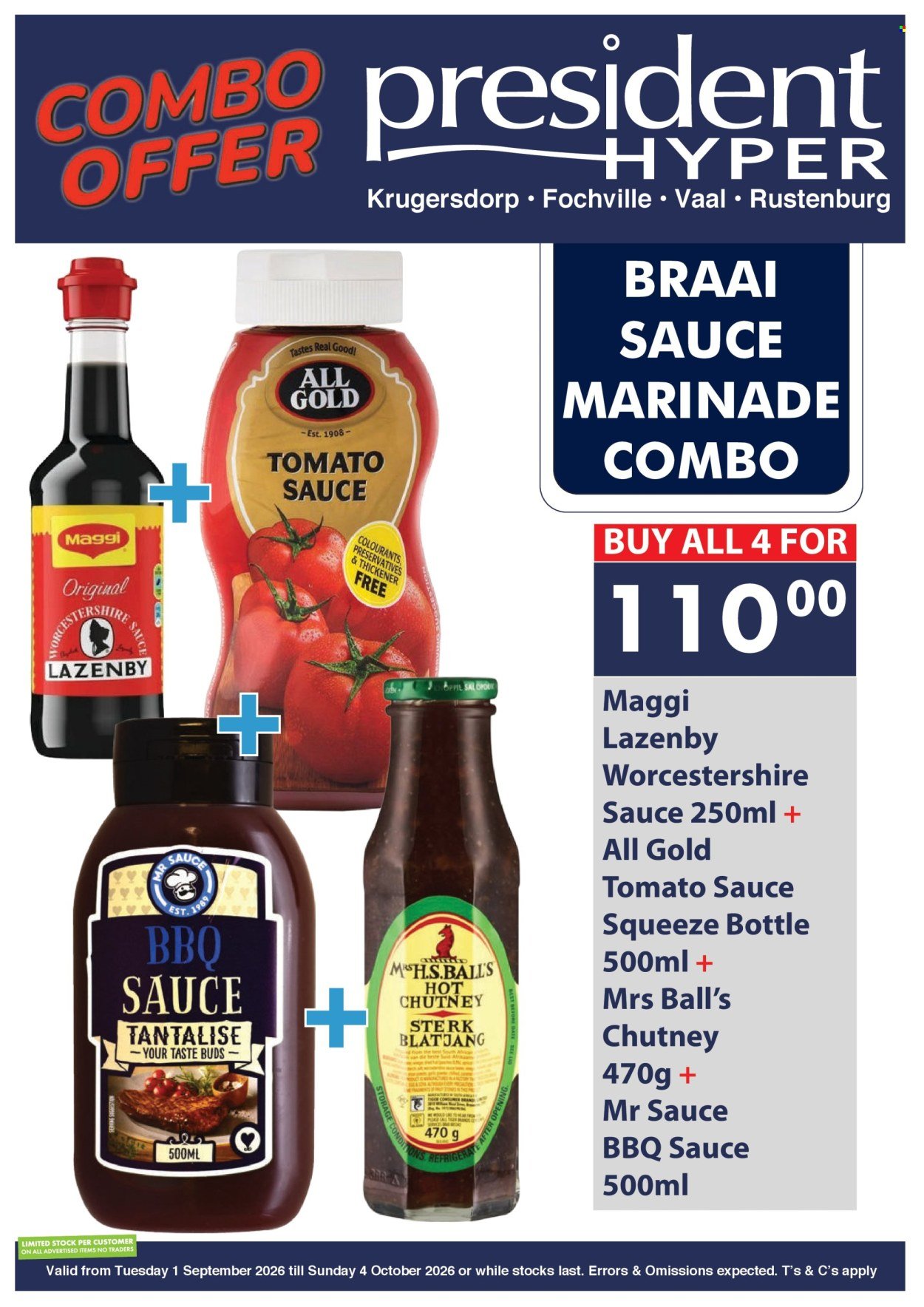 PRESIDENT HYPER specials - Combo deals