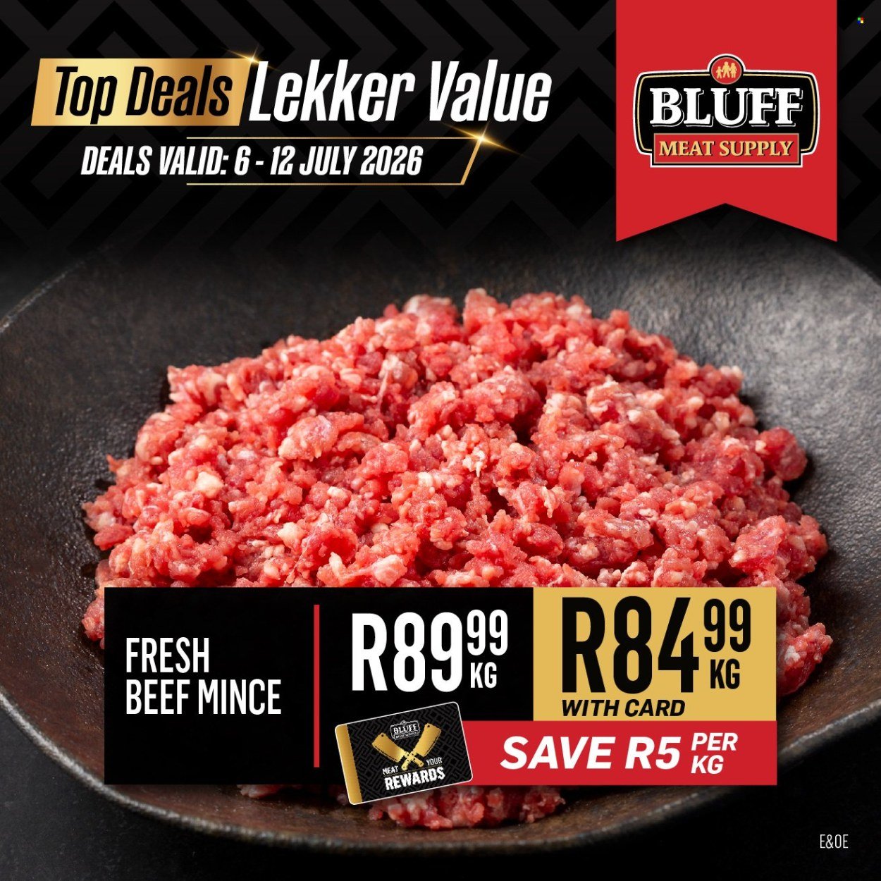 BLUFF MEAT SUPPLY specials - From Monday 6 Jul 2026