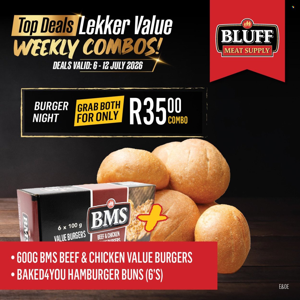 BLUFF MEAT SUPPLY specials - From Monday 6 Jul 2026