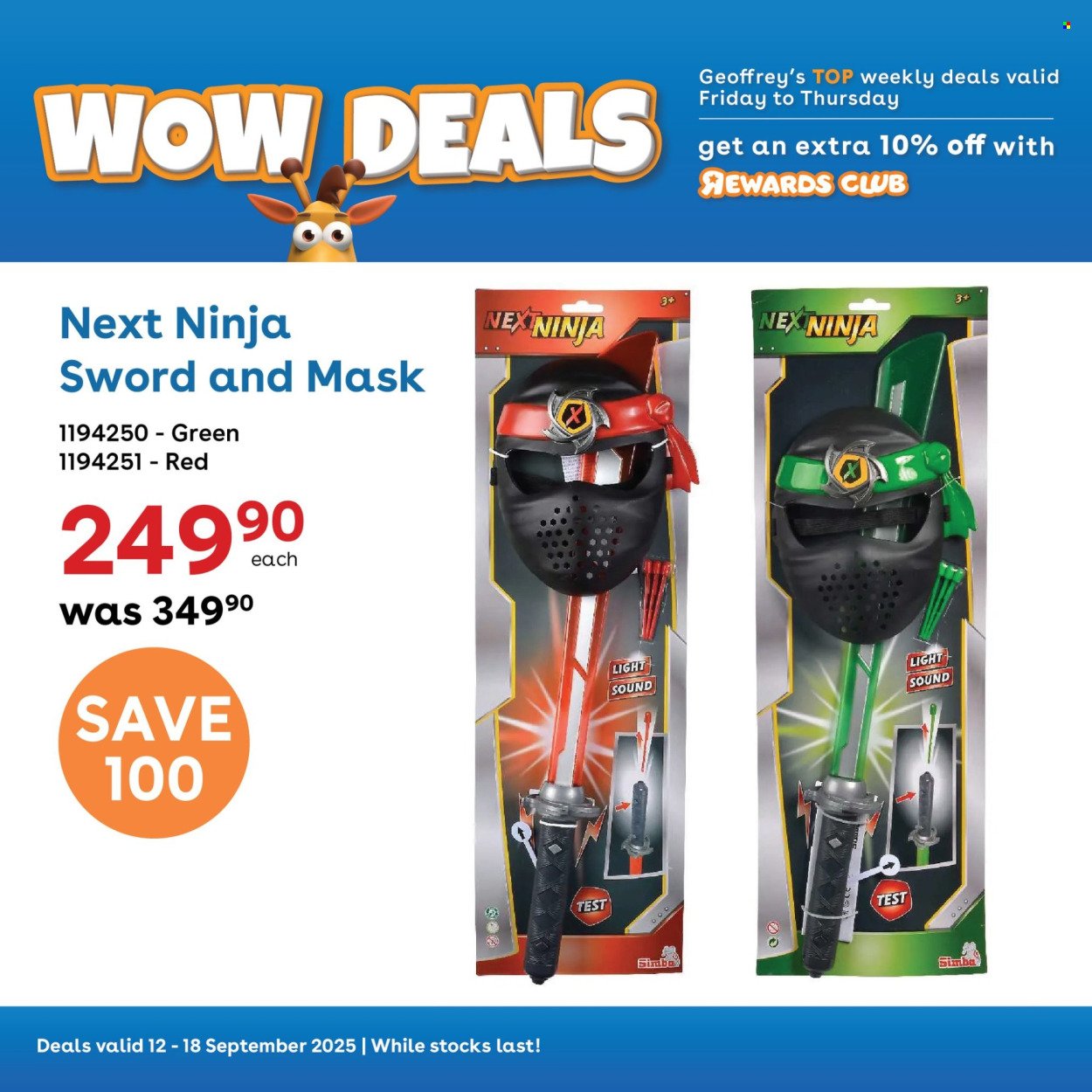 TOYS R US specials - From Friday 12 Sept 2025 (2025-09-12 - 2025-09-18) | 2
