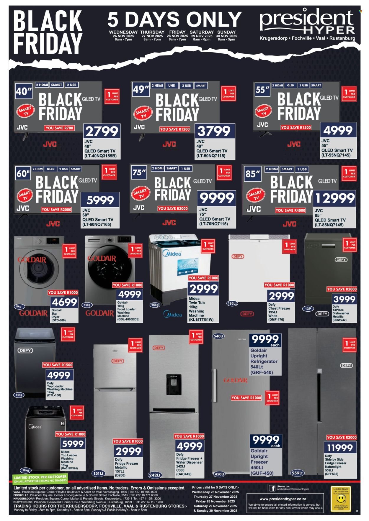 PRESIDENT HYPER specials - Black Friday Specials – 5 Days Only! (2025-11-26 - 2025-11-30) | 10