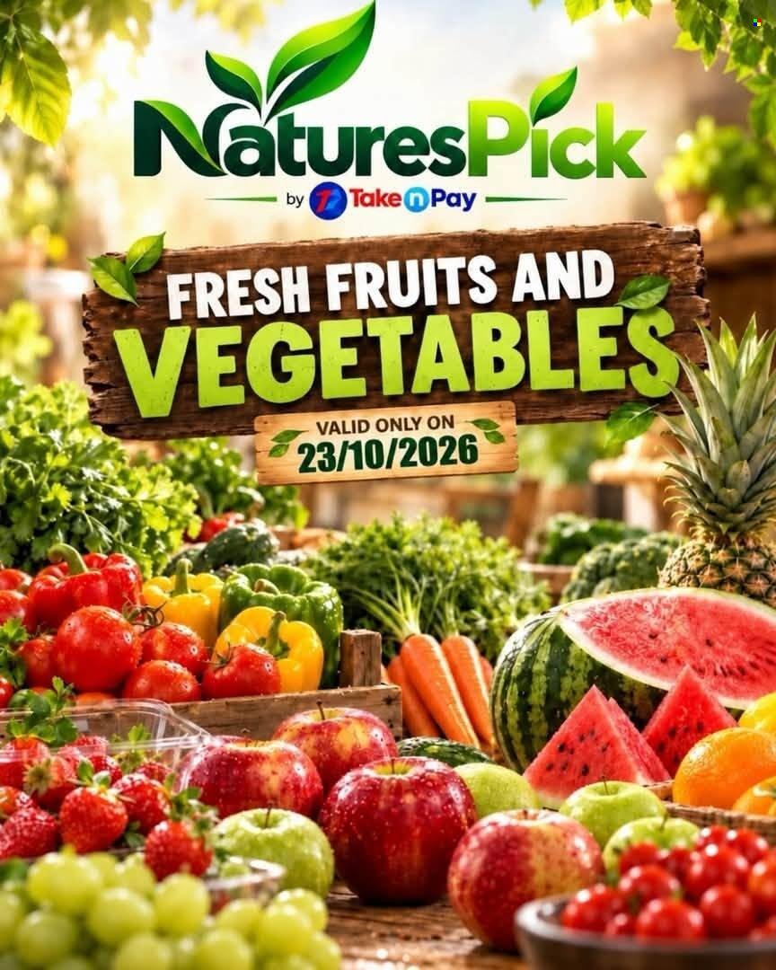 TAKE N PAY specials - From Friday 23 Oct 2026