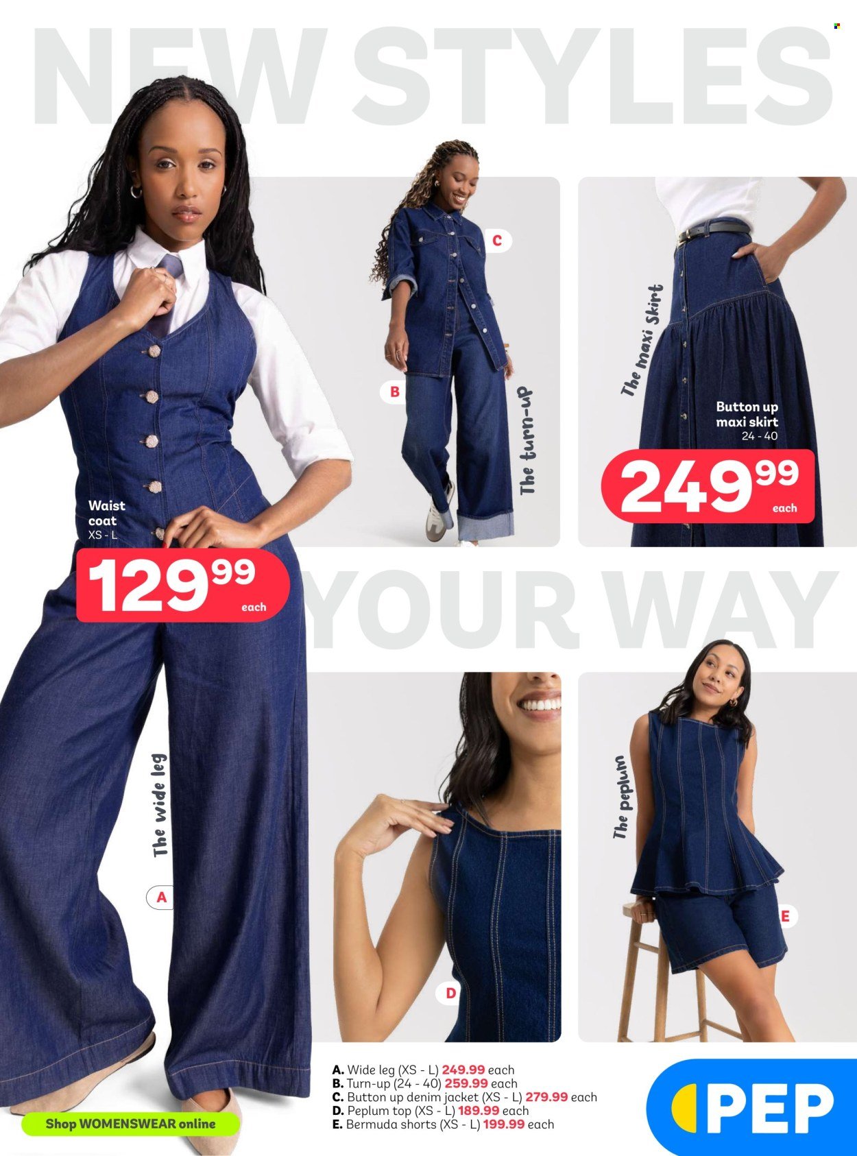 PEP STORES specials - Adult Denim Deals