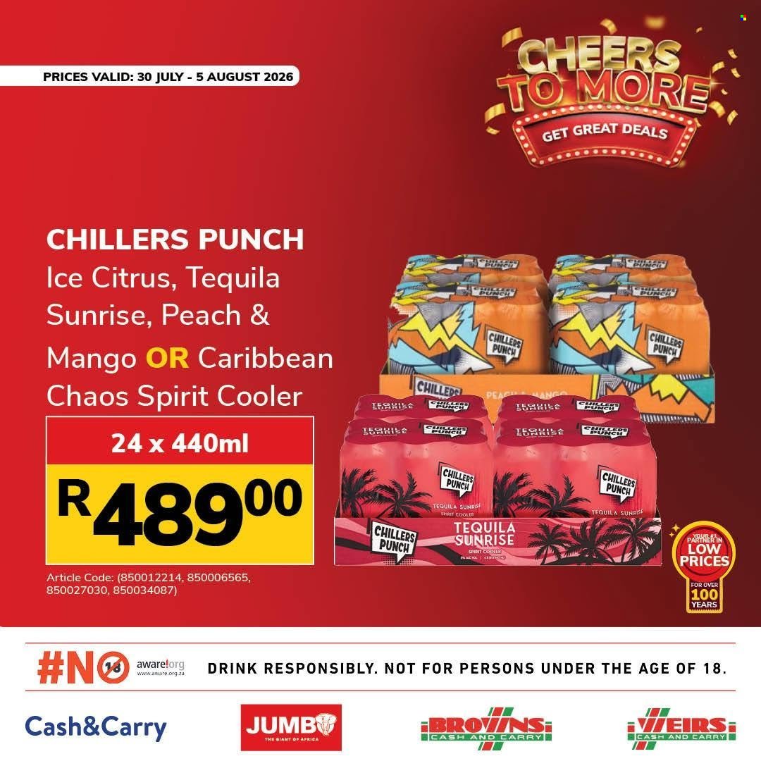 JUMBO CASH & CARRY specials - From Thursday 30 Jul 2026
