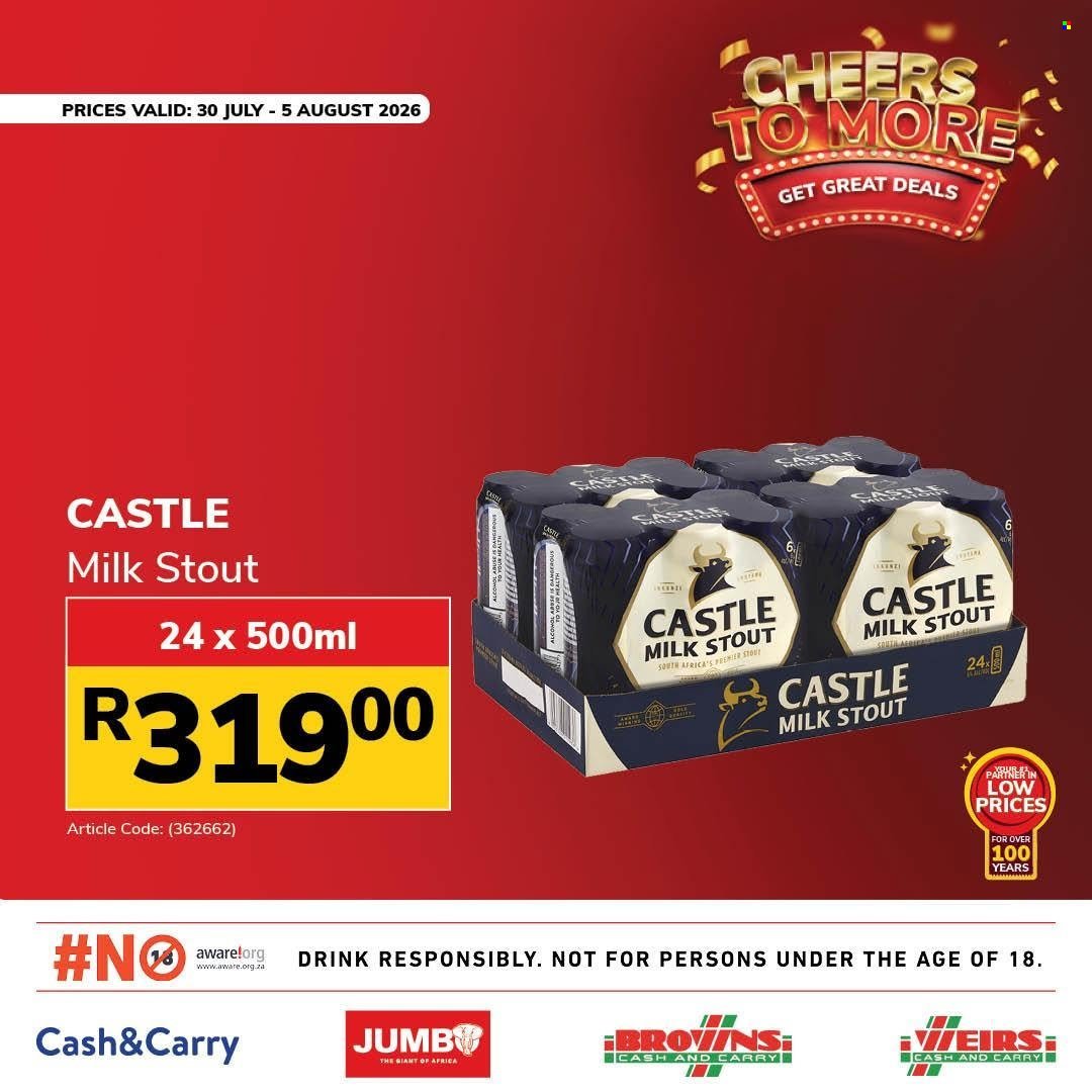 JUMBO CASH & CARRY specials - From Thursday 30 Jul 2026