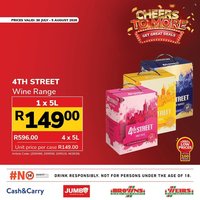 JUMBO CASH & CARRY specials - From Thursday 30 Jul 2026