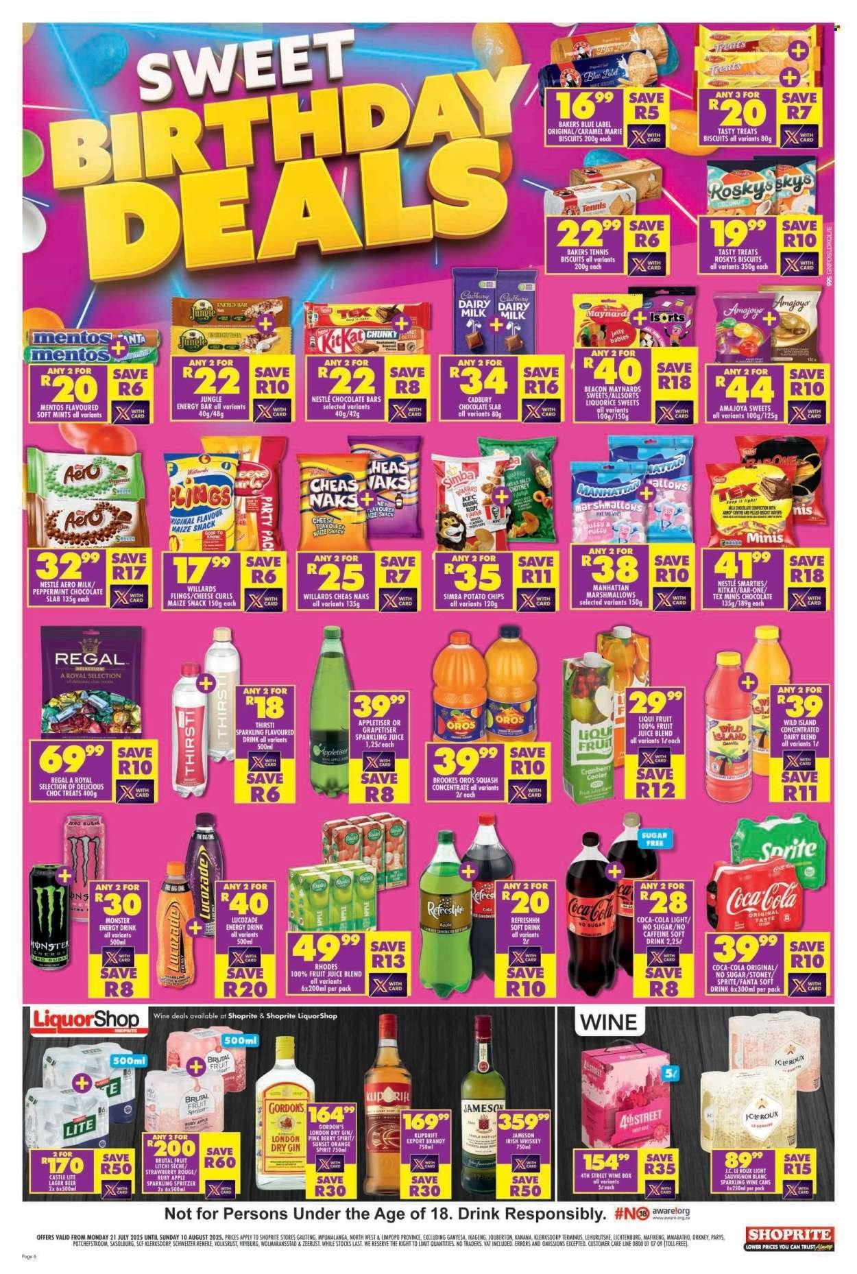 SHOPRITE specials - Major Deals Gauteng (2025-07-21 - 2025-08-10) | 6