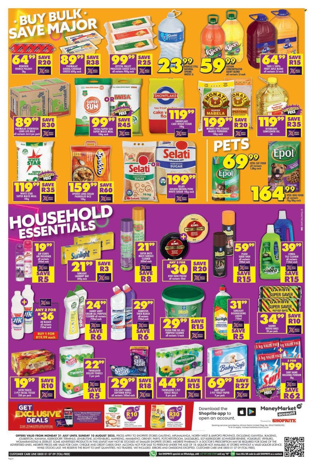 SHOPRITE specials - Major Deals Gauteng (2025-07-21 - 2025-08-10) | 8