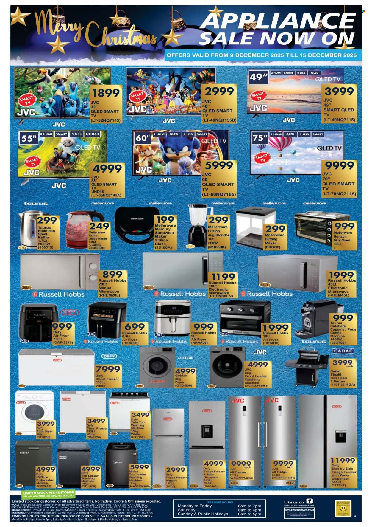 PRESIDENT HYPER specials - Appliance Sale (2025-12-09 - 2025-12-15) | 1