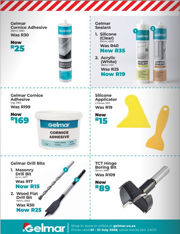 GELMAR specials - From Wednesday 1 Jul 2026