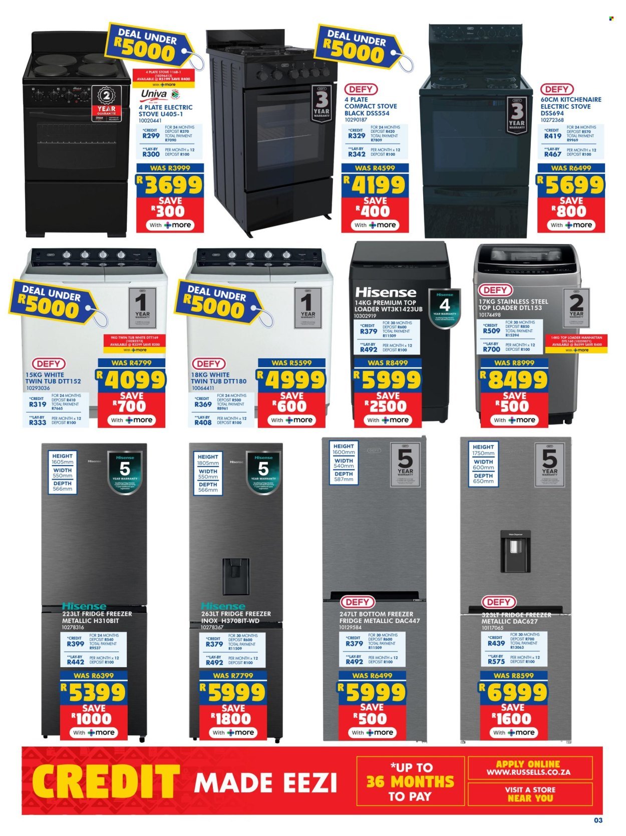 RUSSELLS specials - From Thursday 15 Jan 2026 (2026-01-15 - 2026-02-18) | 3