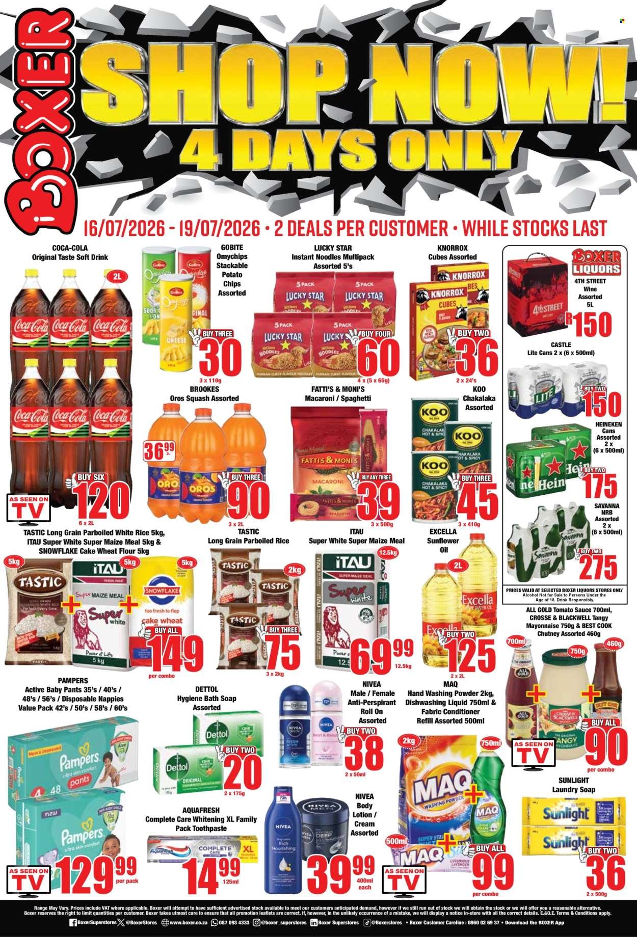 BOXER specials - GP 4 Days Only!