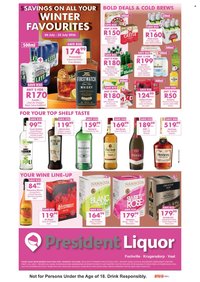 PRESIDENT HYPER specials - Liquor Specials