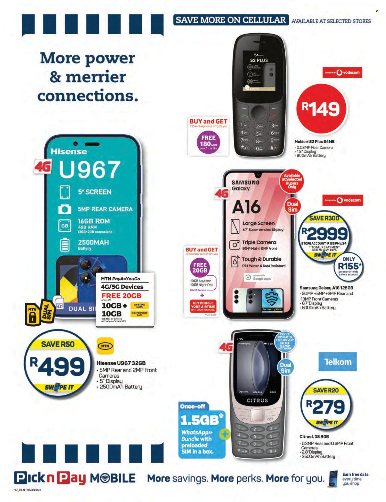 PICK N PAY specials - Cellular Christmas Specials (2025-10-20 - 2025-12-26) | 12