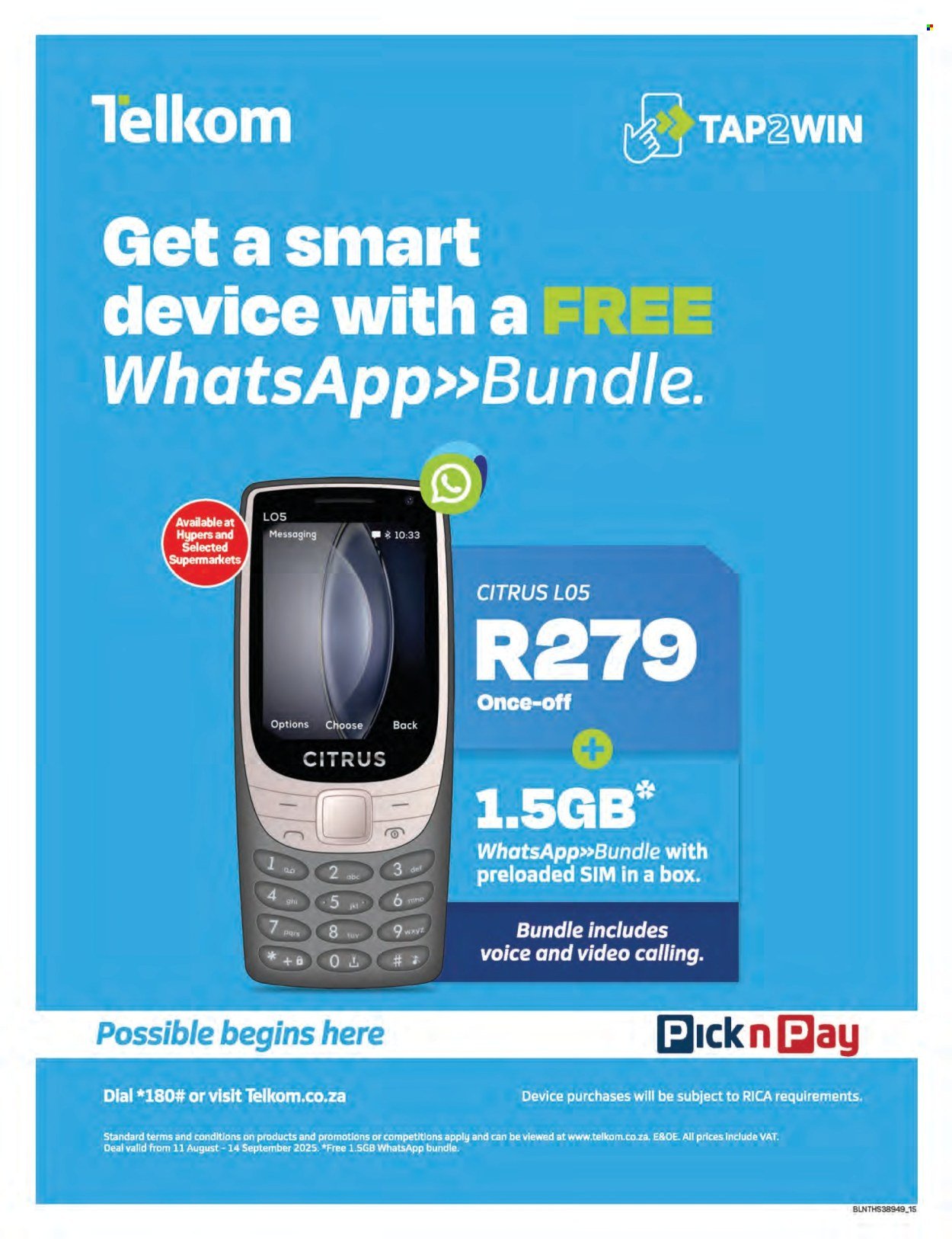 PICK N PAY specials - Cellular Christmas Specials (2025-10-20 - 2025-12-26) | 15