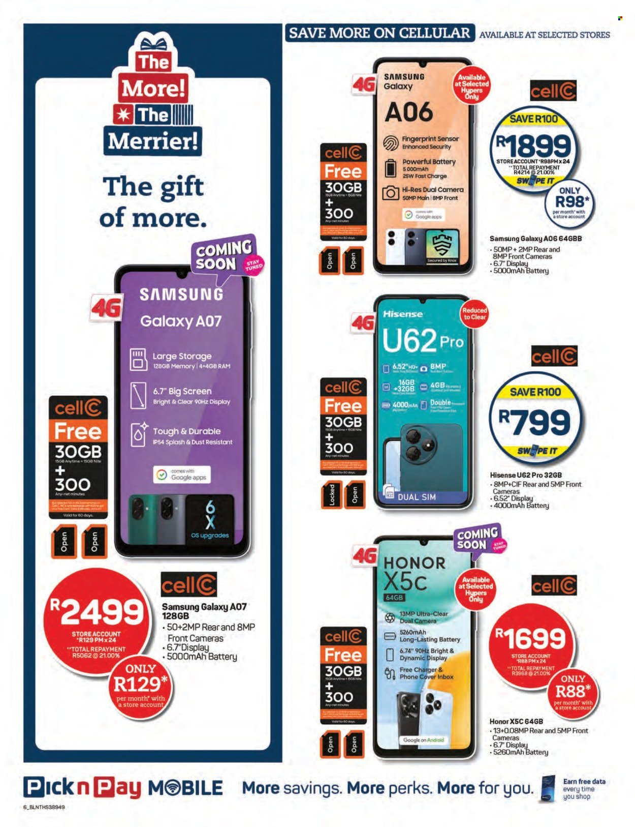 PICK N PAY specials - Cellular Christmas Specials (2025-10-20 - 2025-12-26) | 6
